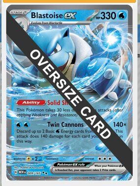 Blastoise Ex [Jumbo] #9 Pokemon Scarlet & Violet 151